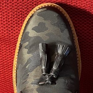 Jon Josef Women's Lug Sole Loafer Black Camo Print Jacquard EU 10  US 9 UK 6.5